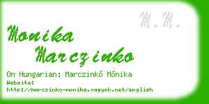 monika marczinko business card