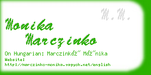 monika marczinko business card
